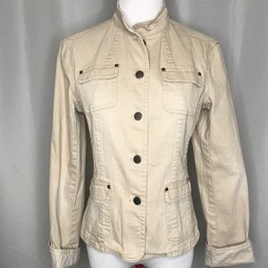 Gianni Bini khaki denim jacket